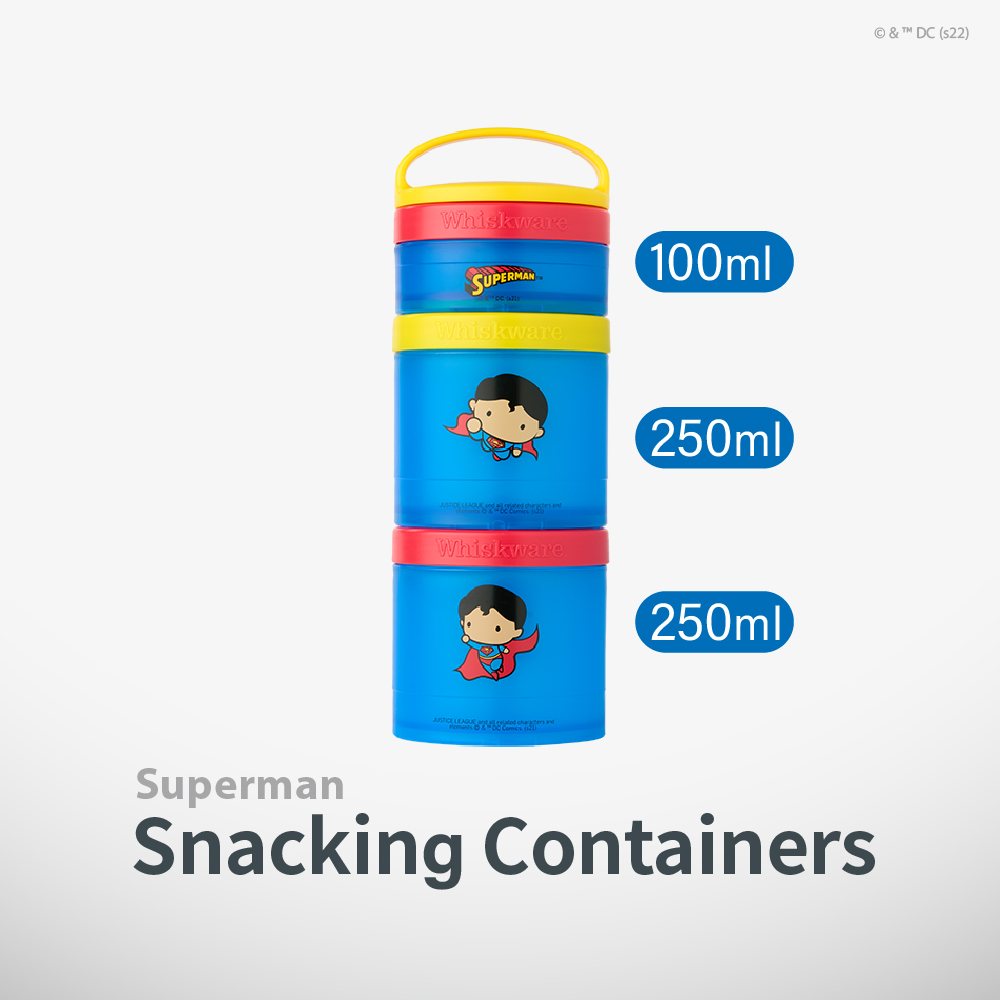 Whiskware®|Snacking Containers|趣味三層零食收納盒|超 人