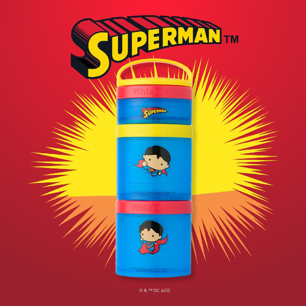 Whiskware®|Snacking Containers|趣味三層零食收納盒|超 人