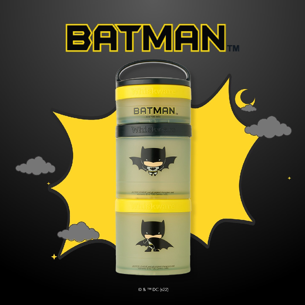 Whiskware®|Snacking Containers|趣味三層零食收納盒|蝙蝠俠