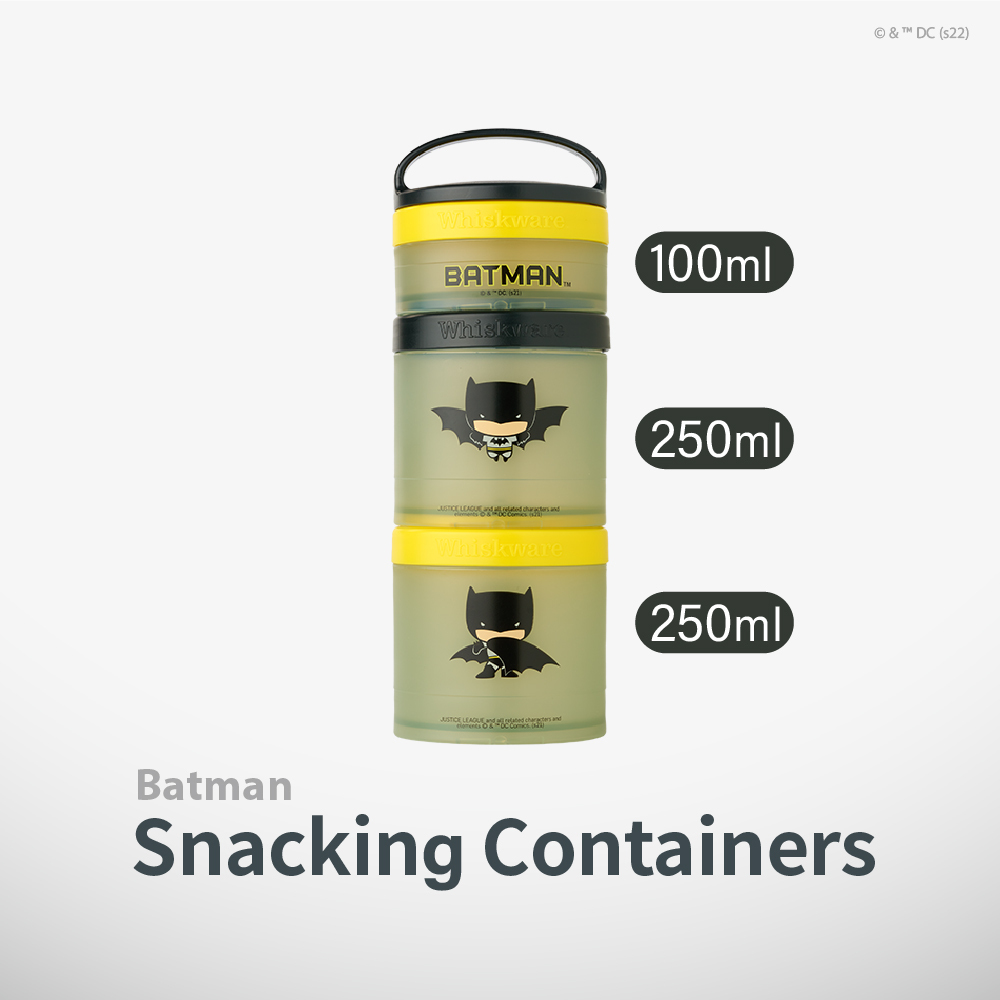 Whiskware®|Snacking Containers|趣味三層零食收納盒|蝙蝠俠