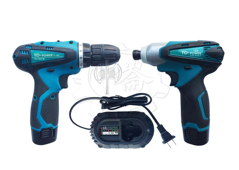 ＊中崙五金【附發票】英得麗 (TD-128+TD-108D )12V雙1.5電池 充電雙機組 電池與TD90 通用