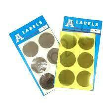 Sealing Label 火漆標籤(金/銀色) 50mm (10包裝共240個)