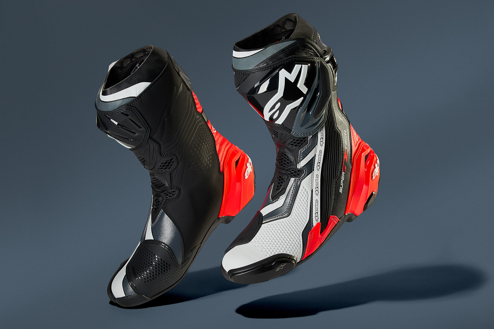 ALPINESTARS Supertech R 黑灰白紅 高筒 頂級 競技 車靴 A星