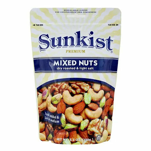 Sunkist 新奇士 - 少鹽焗雜果仁 Premium Dry Roasted & Light Salted Mixed Nuts