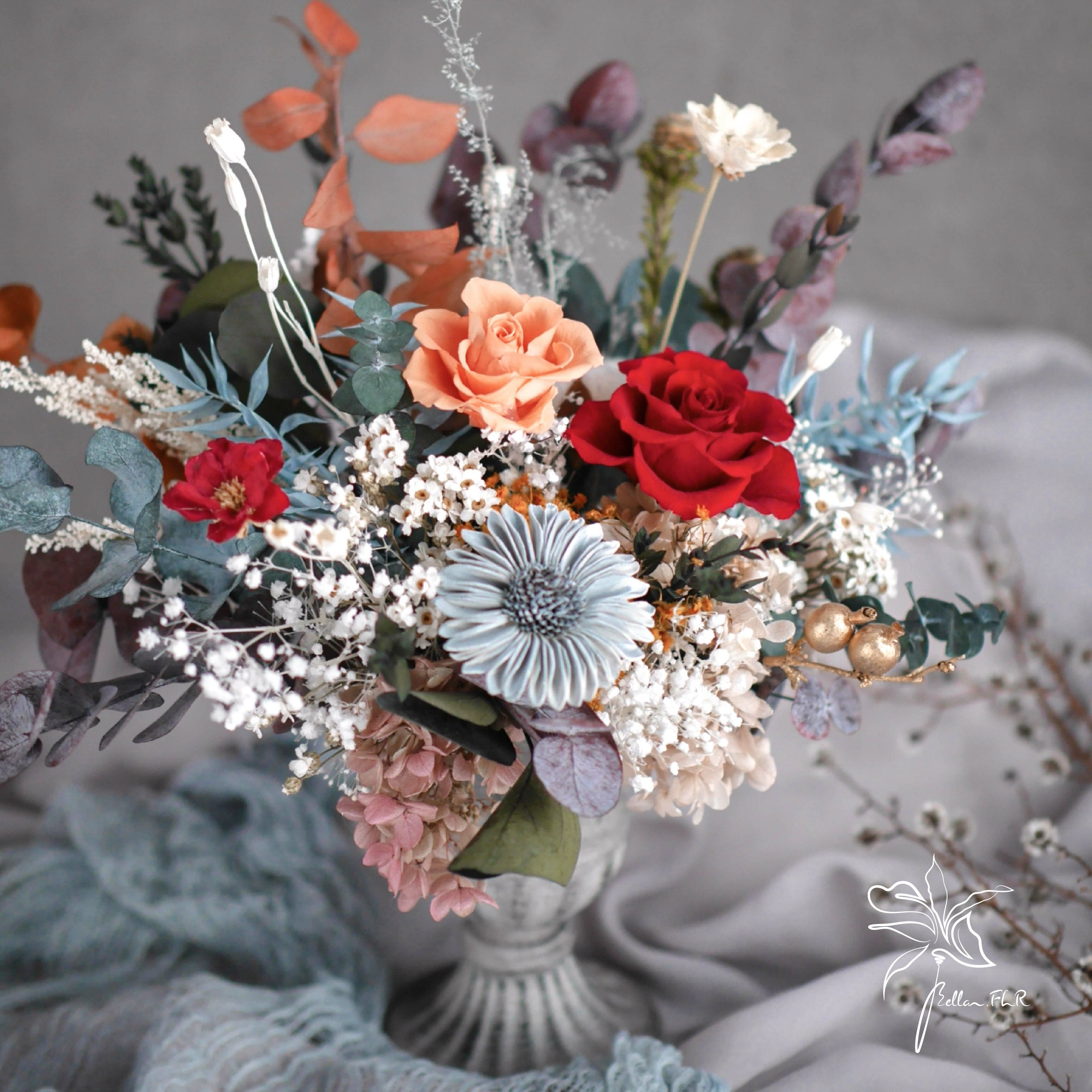 【伯爵的茶宴】永生乾燥盆花