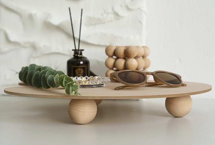 《1134》木質托盤桌面擺件