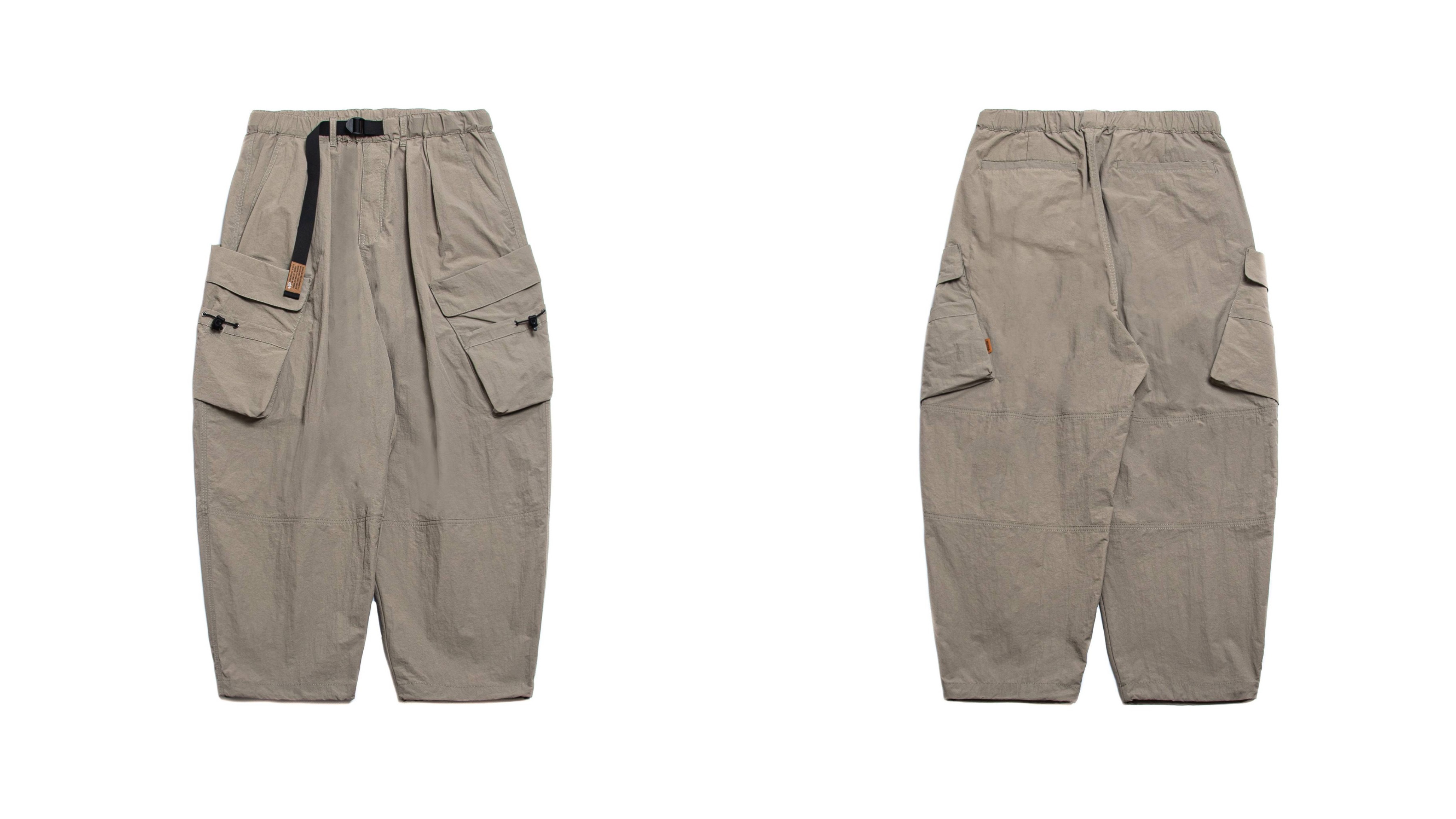PERSEVERE LAYERED POCKET CARGO PANTS - BEIGE
