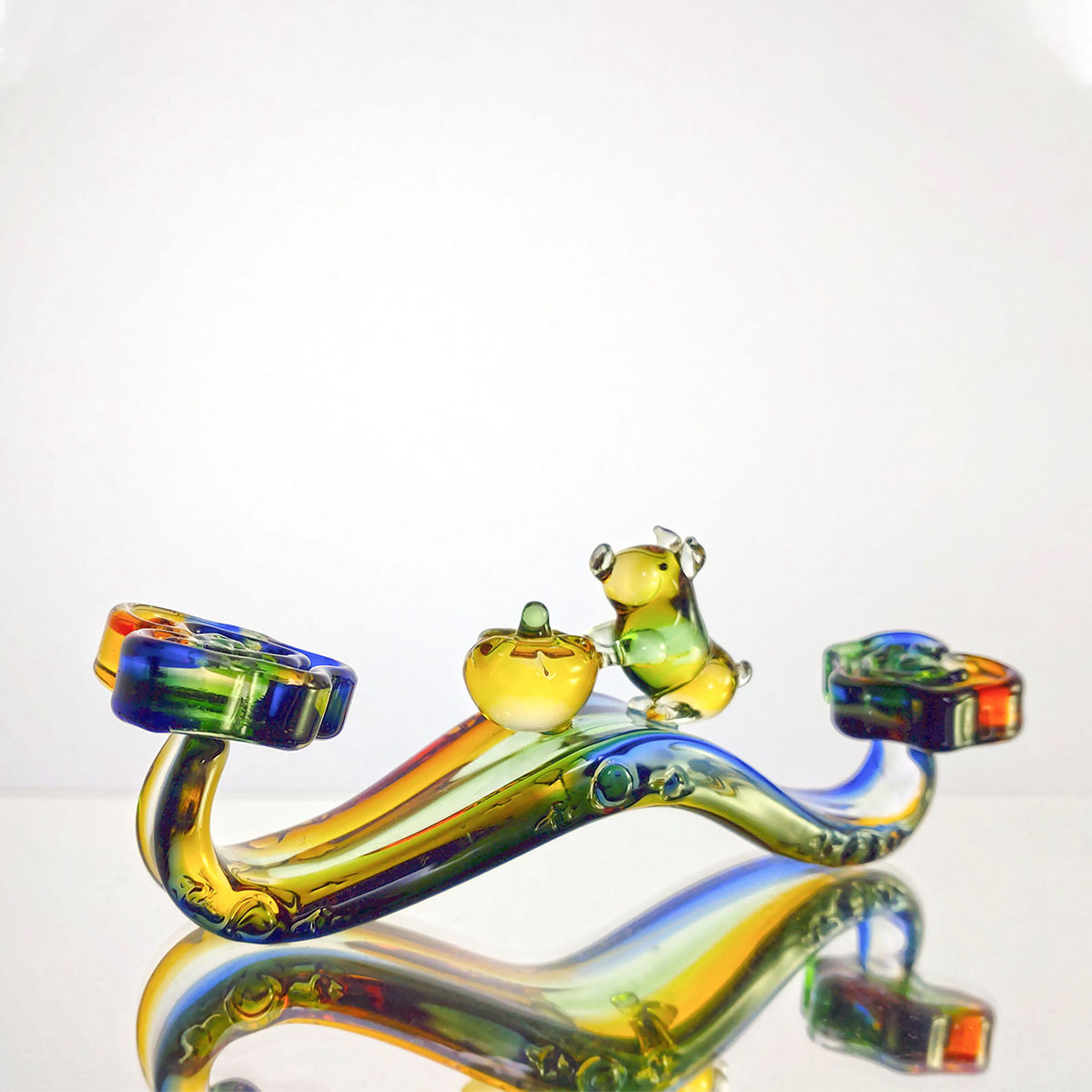 豬柿如意(含木座)