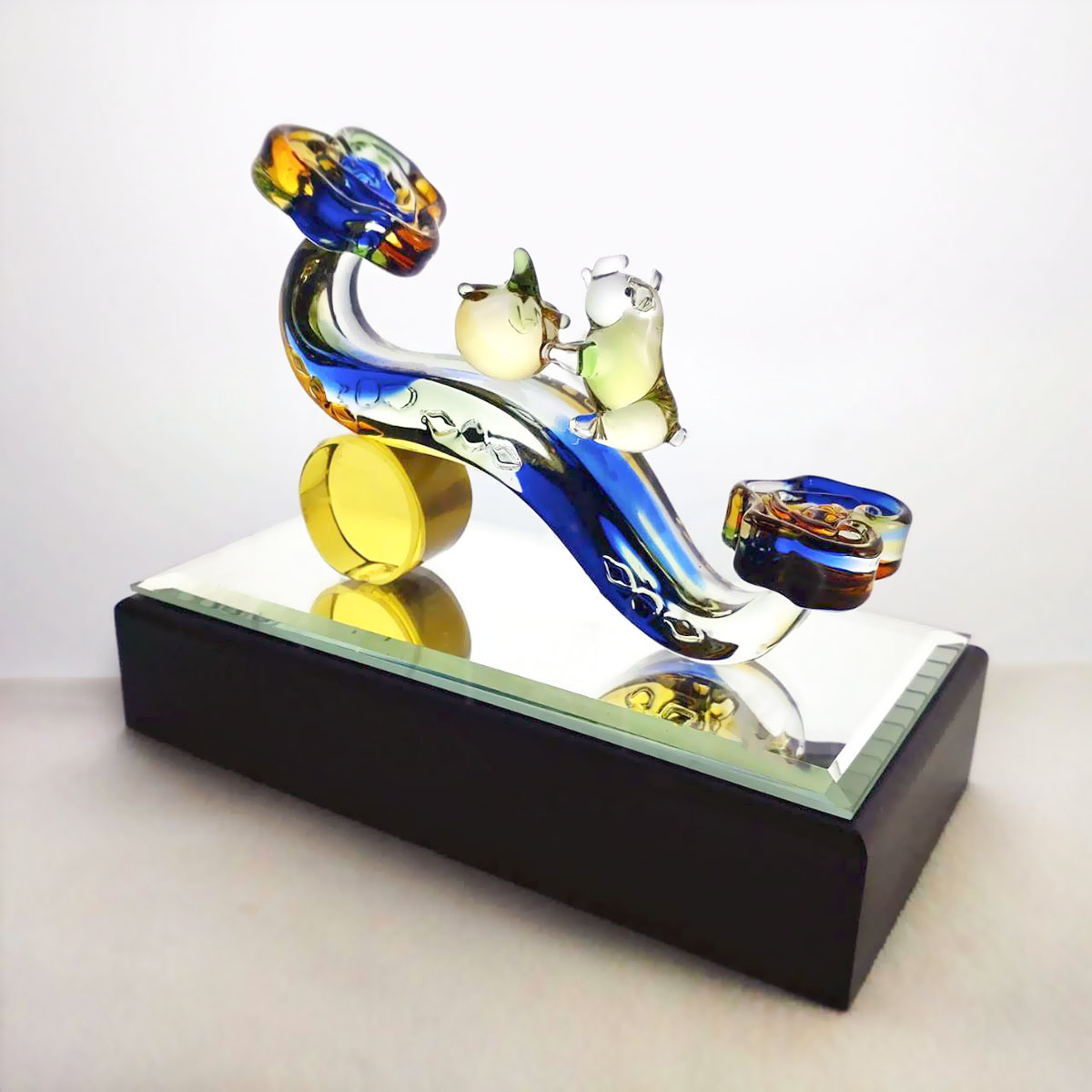 豬柿如意(含木座)