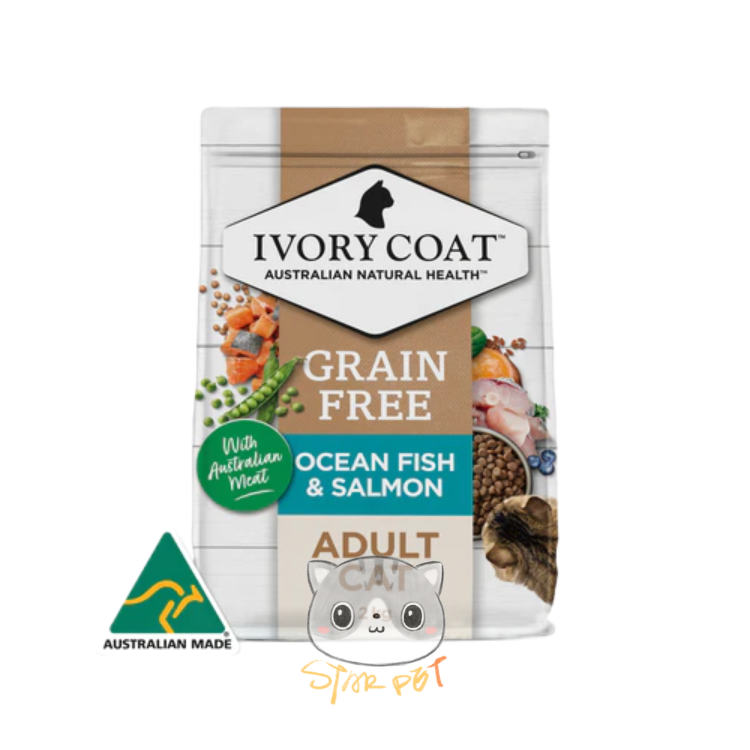 IVORY COAT Grain Free Adult Cat - Ocean Fish & Salmon 2kg