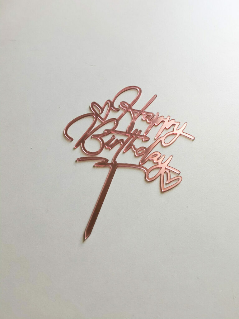 ROSE GOLD BIRTHDAY TOPPER 1