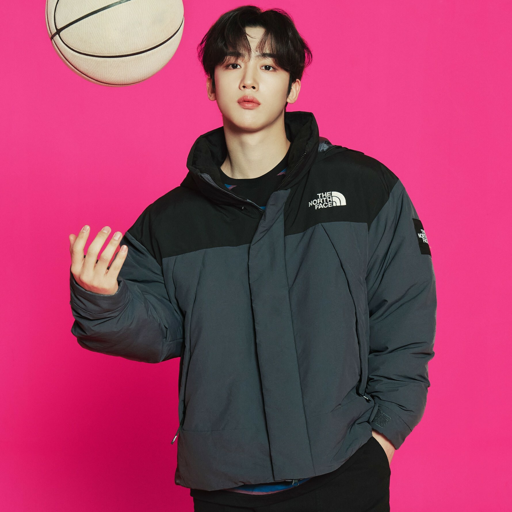 THE NORTH FACE 白標 NEILTON ON BALL 高領 外套 灰黑 NJ3NN51K