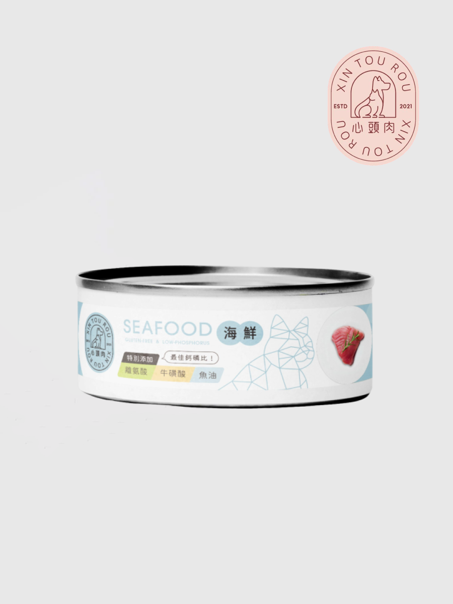 【心頭肉】貓咪無穀低磷主食 心安罐｜海鮮