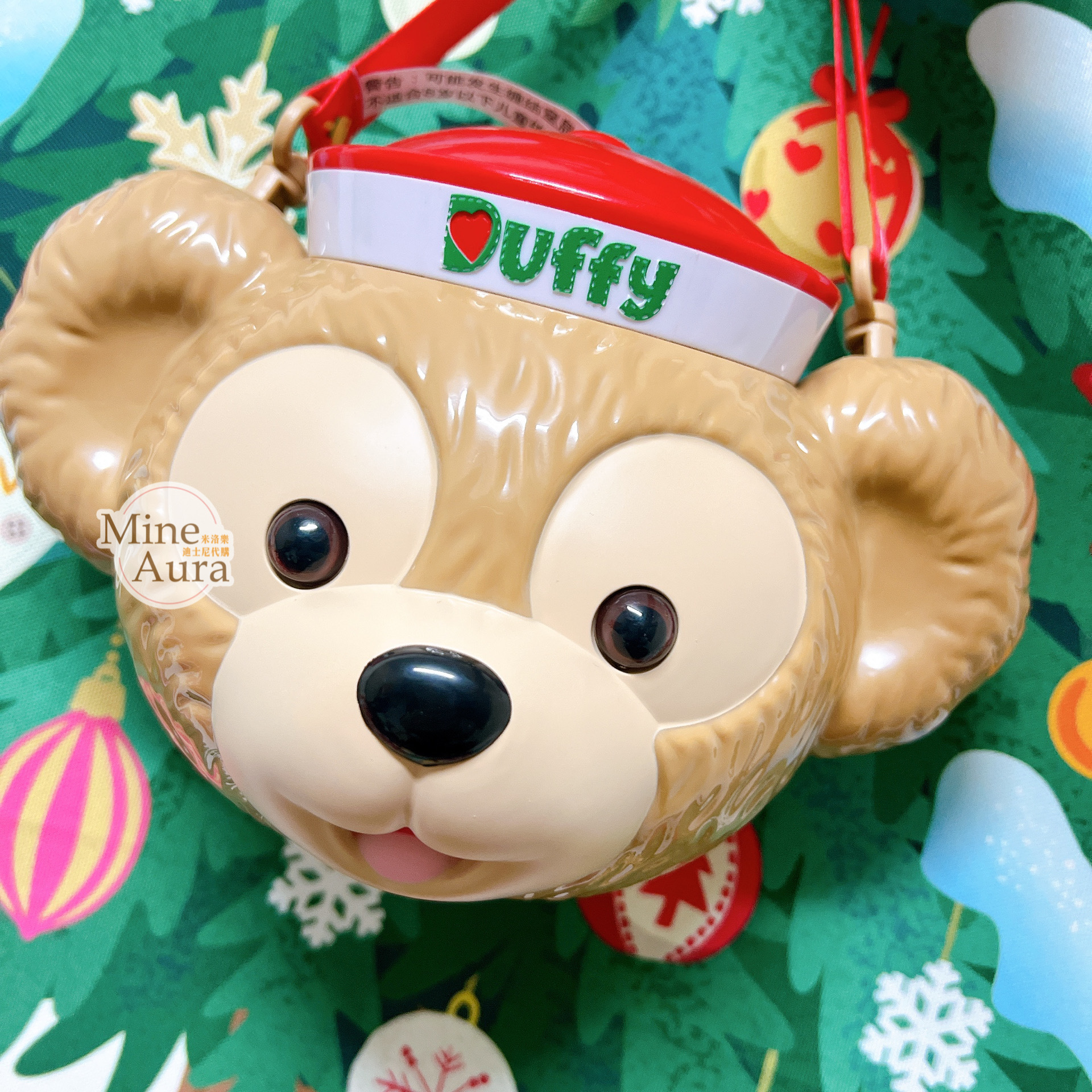 (現貨) 聖誕限定 達菲 Duffy 大頭造型 爆米花桶 絕版品 -上海迪士尼樂園