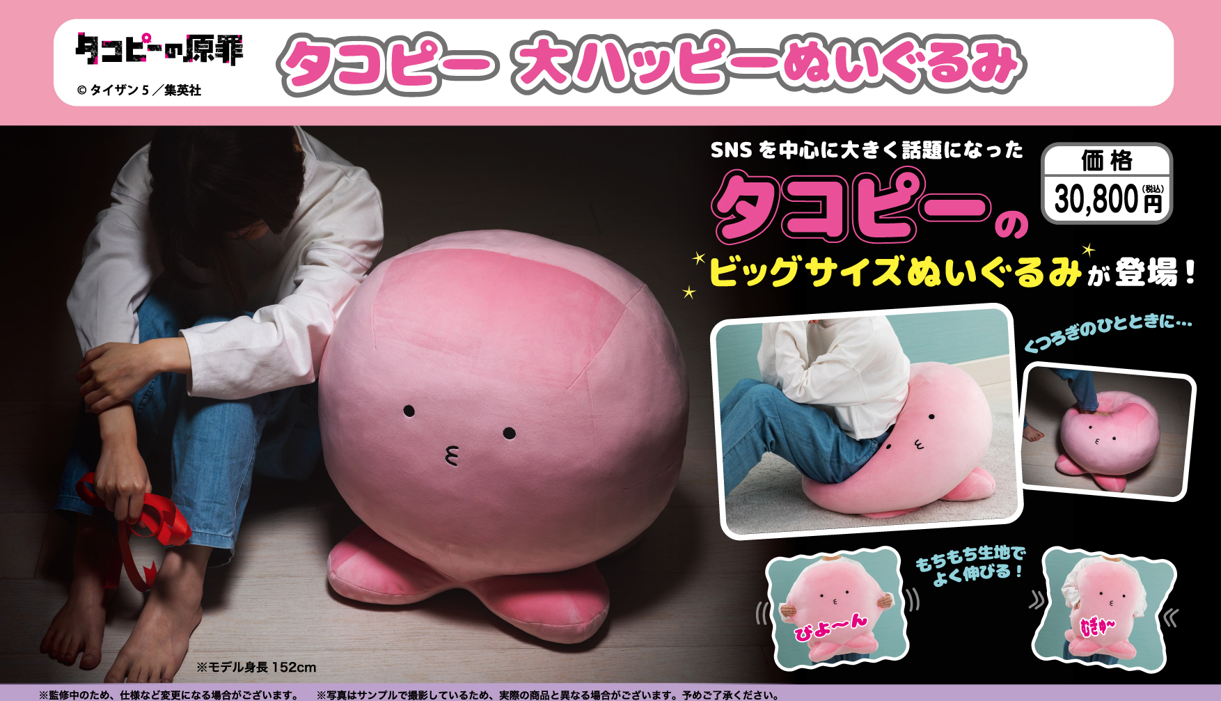 「ACG.GO」「預購」日版 章魚嗶  章魚嗶的原罪 大型公仔