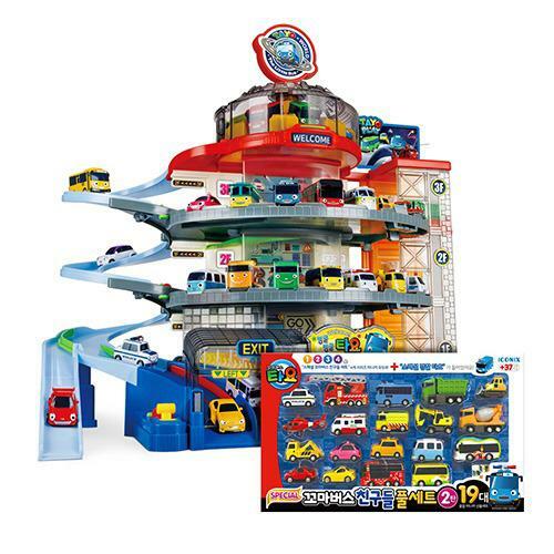 韓國Tayo 超級停車車+迷你車套裝