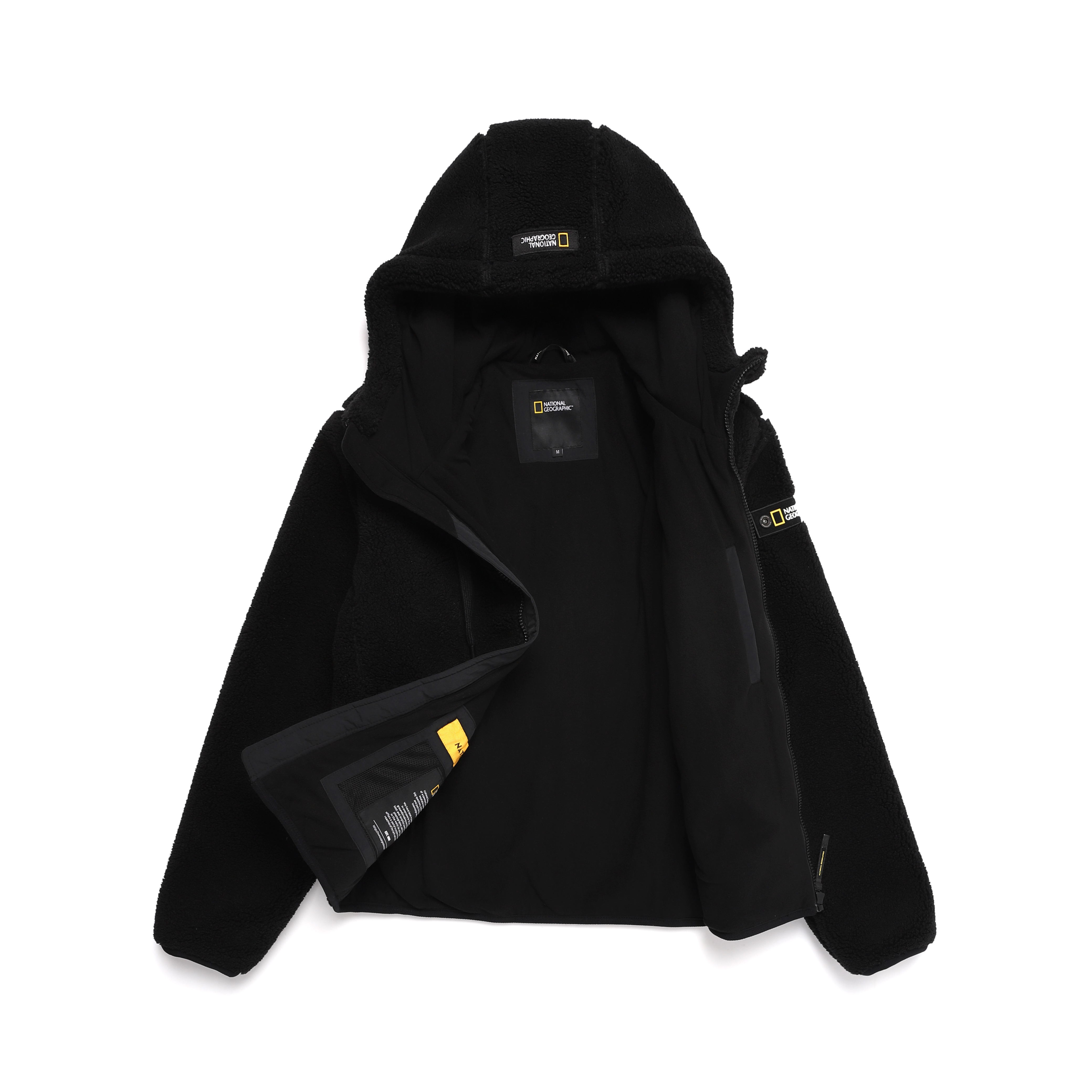 フリースジャケット NATIONAL GEOGRAPHIC N224MFJ910 Men's Kostoni Full Zip Up SUG COSTONI Fleece Full Zip Jacket - BROWN