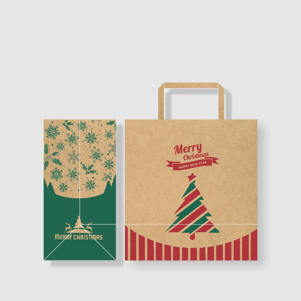 扁繩提袋-耶誕  6號