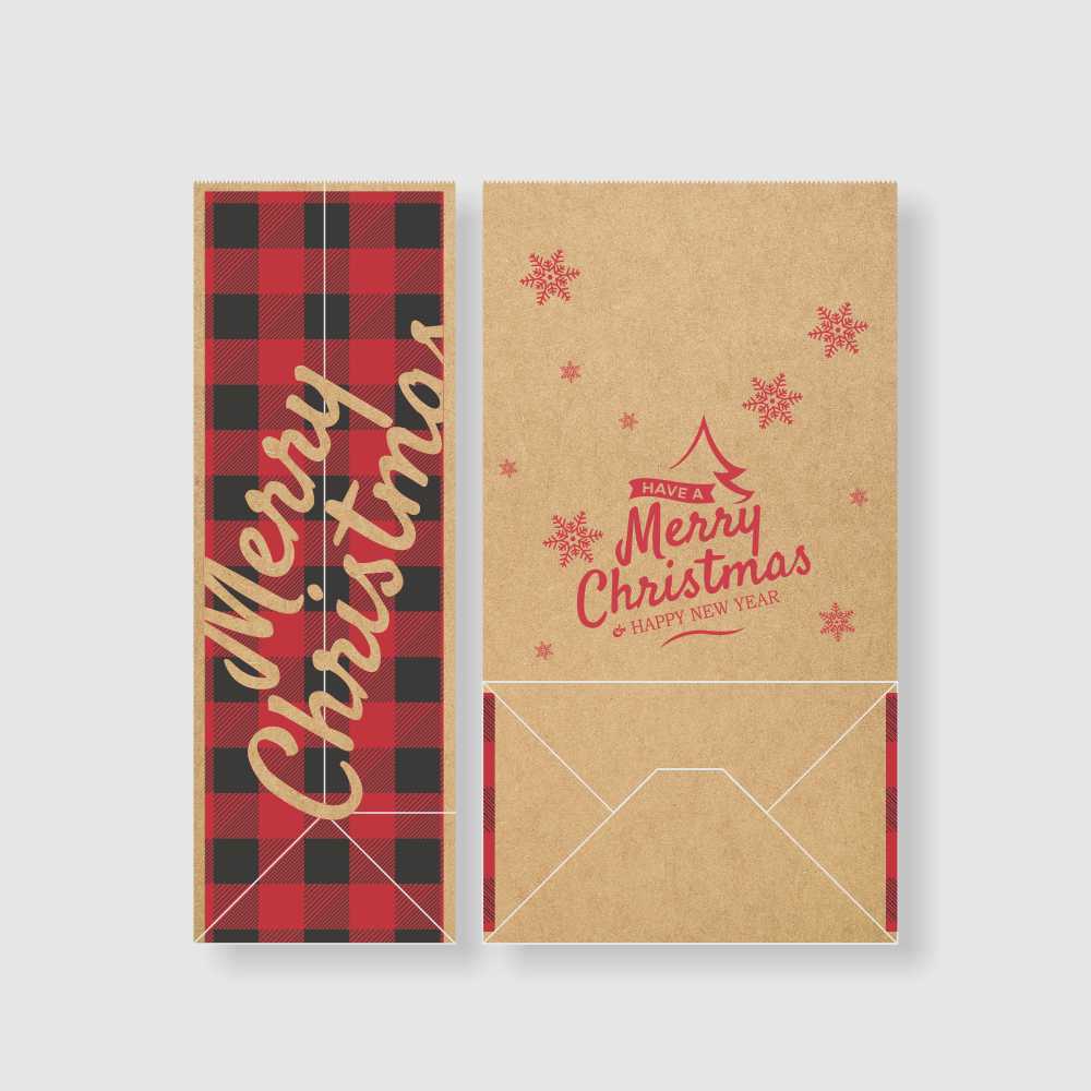 方型捧袋-赤牛馴鹿 8號