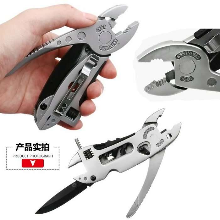 迷你戶外露營多功能鉗子（配三個螺絲頭）