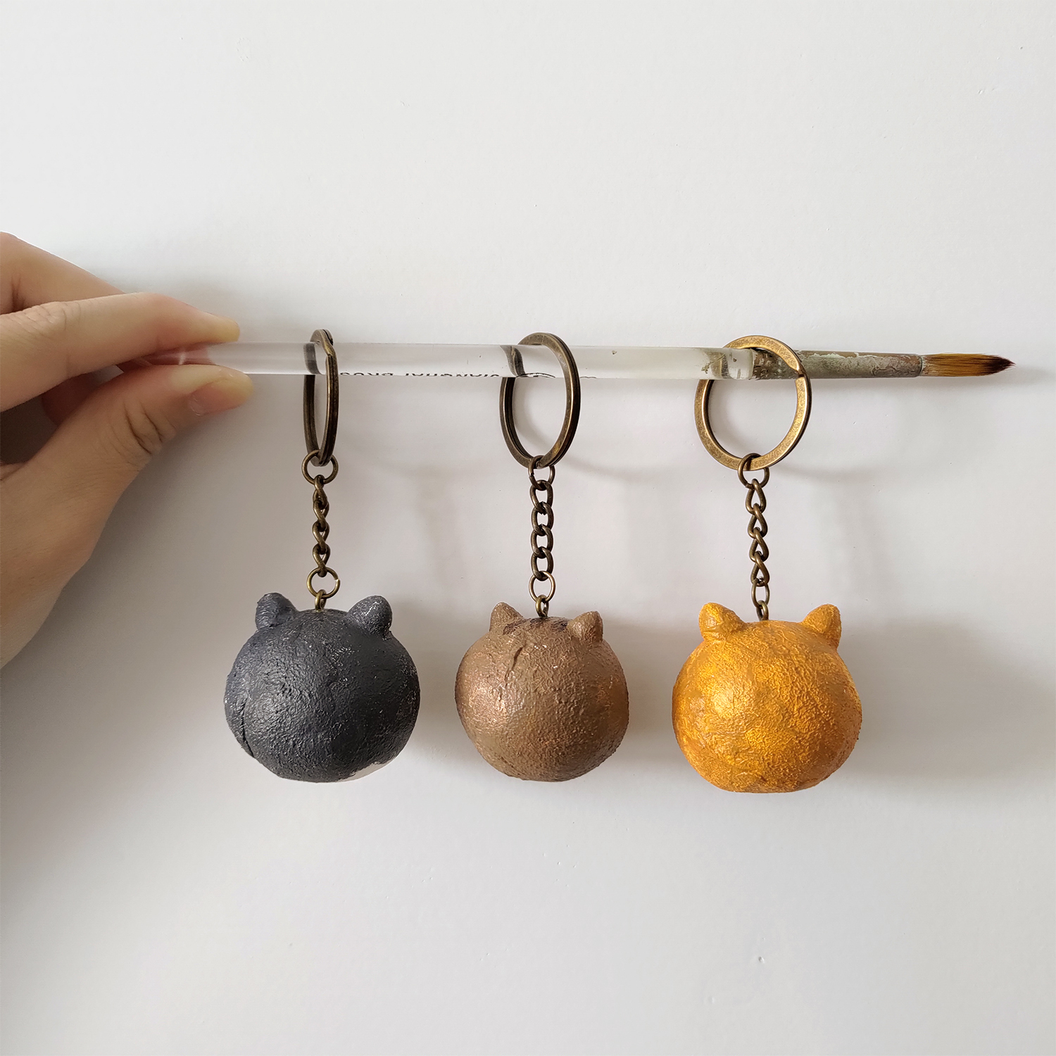 【ehcat貓室友】手工似顏繪鑰匙圈