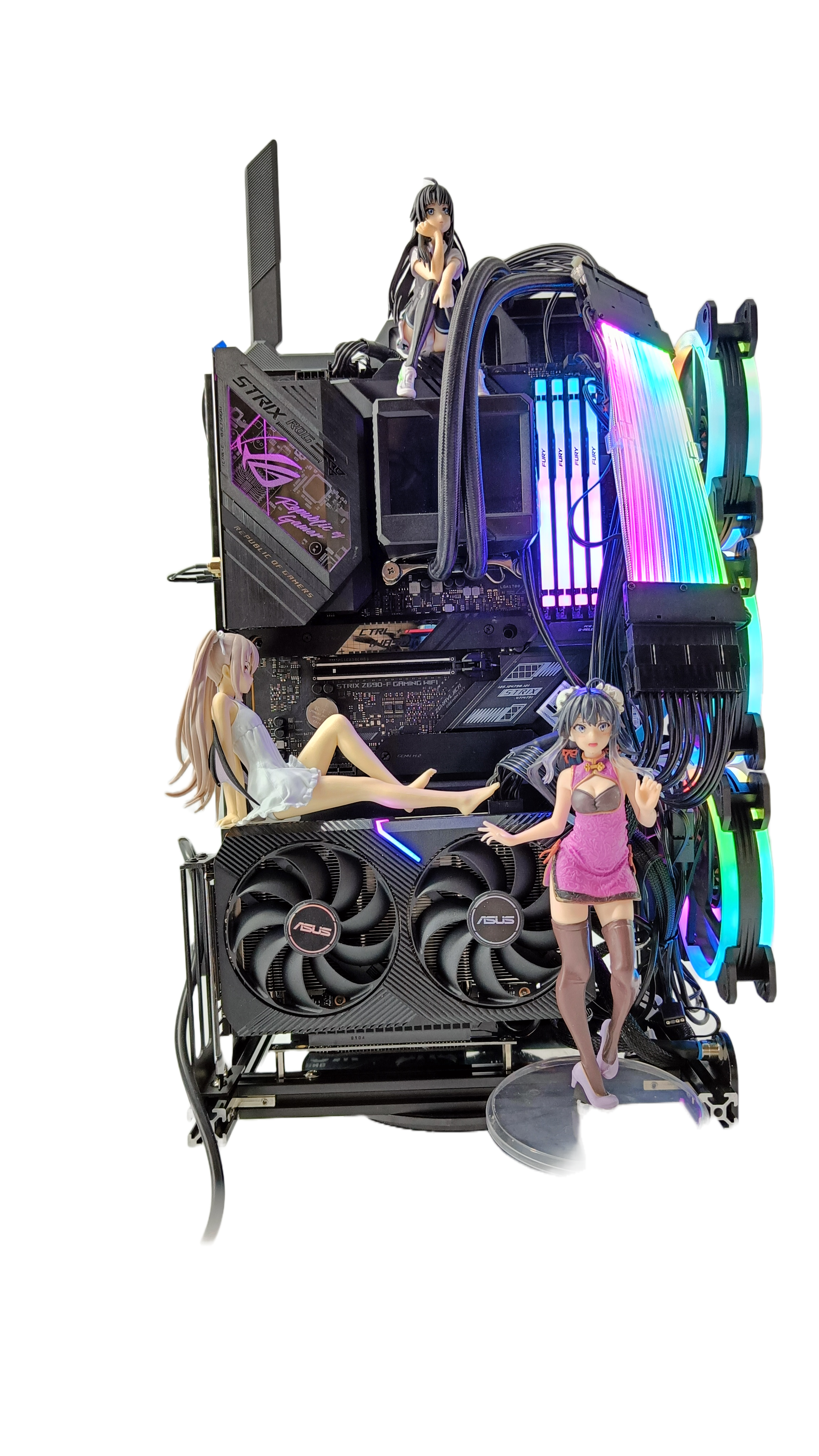 ★現貨供應喔★ATX尺寸 全鋁製電腦主機殼全鋁架【艾訊碩科技】展開大氣式主機殼透明主機殼裸測架測試平台DIY 直立機架機殼可水平機殼