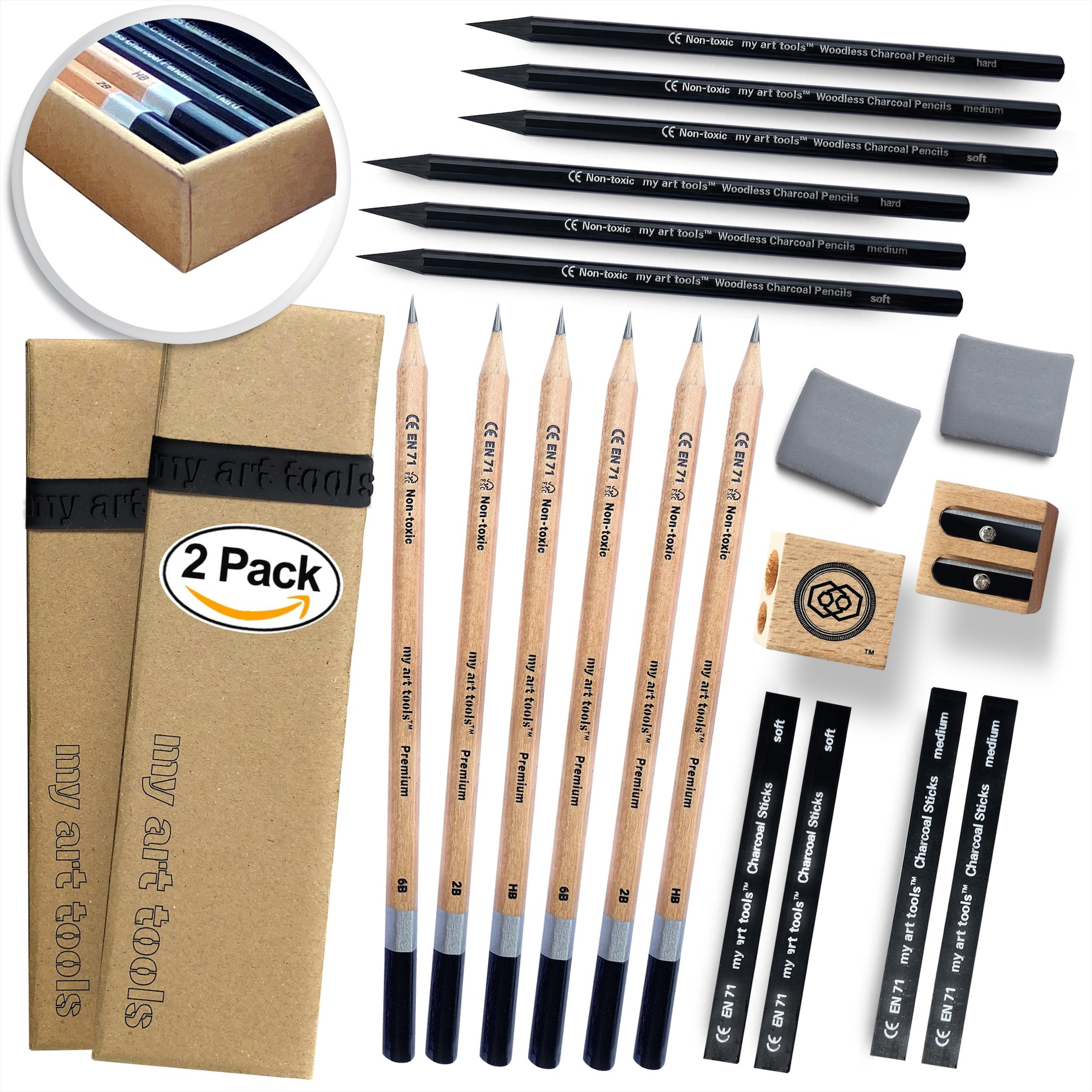 Sketch Pencils Set for drawing by my art tools,10 Piece