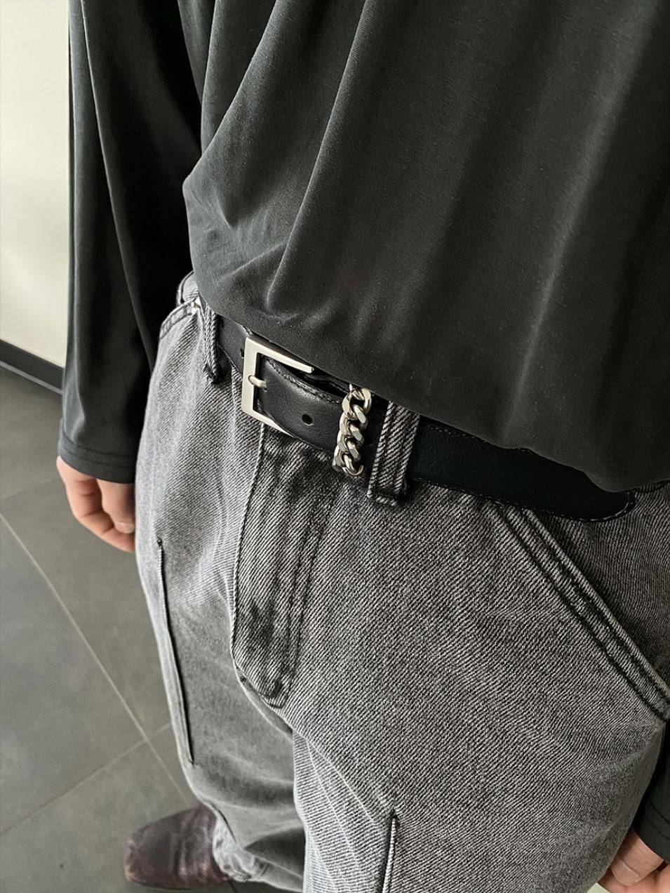 聖貝里義大利天然牛皮腰帶