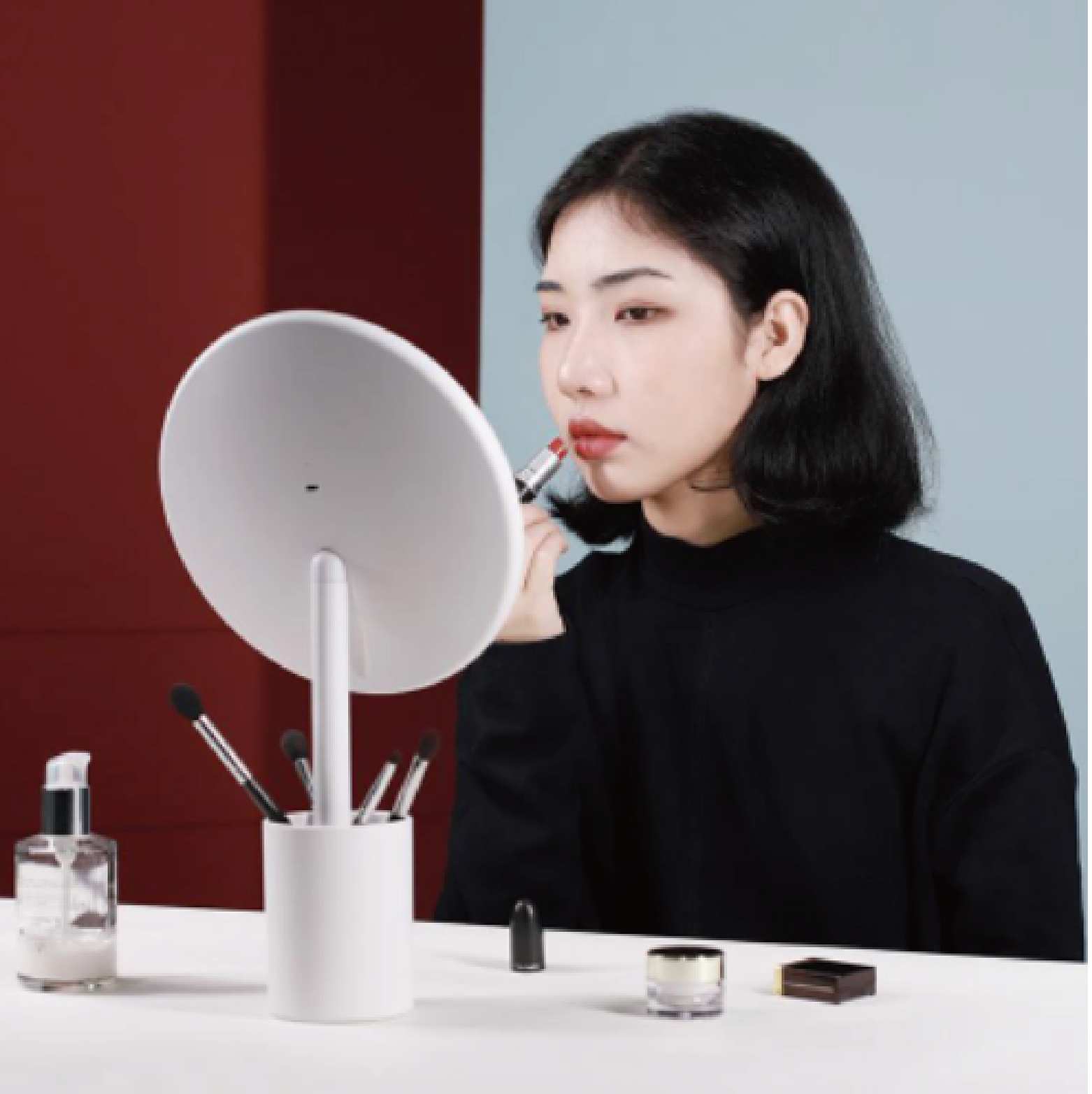 【Hook's嚴選】多功能美妝鏡・MUID偽裝筆筒/化妝刷