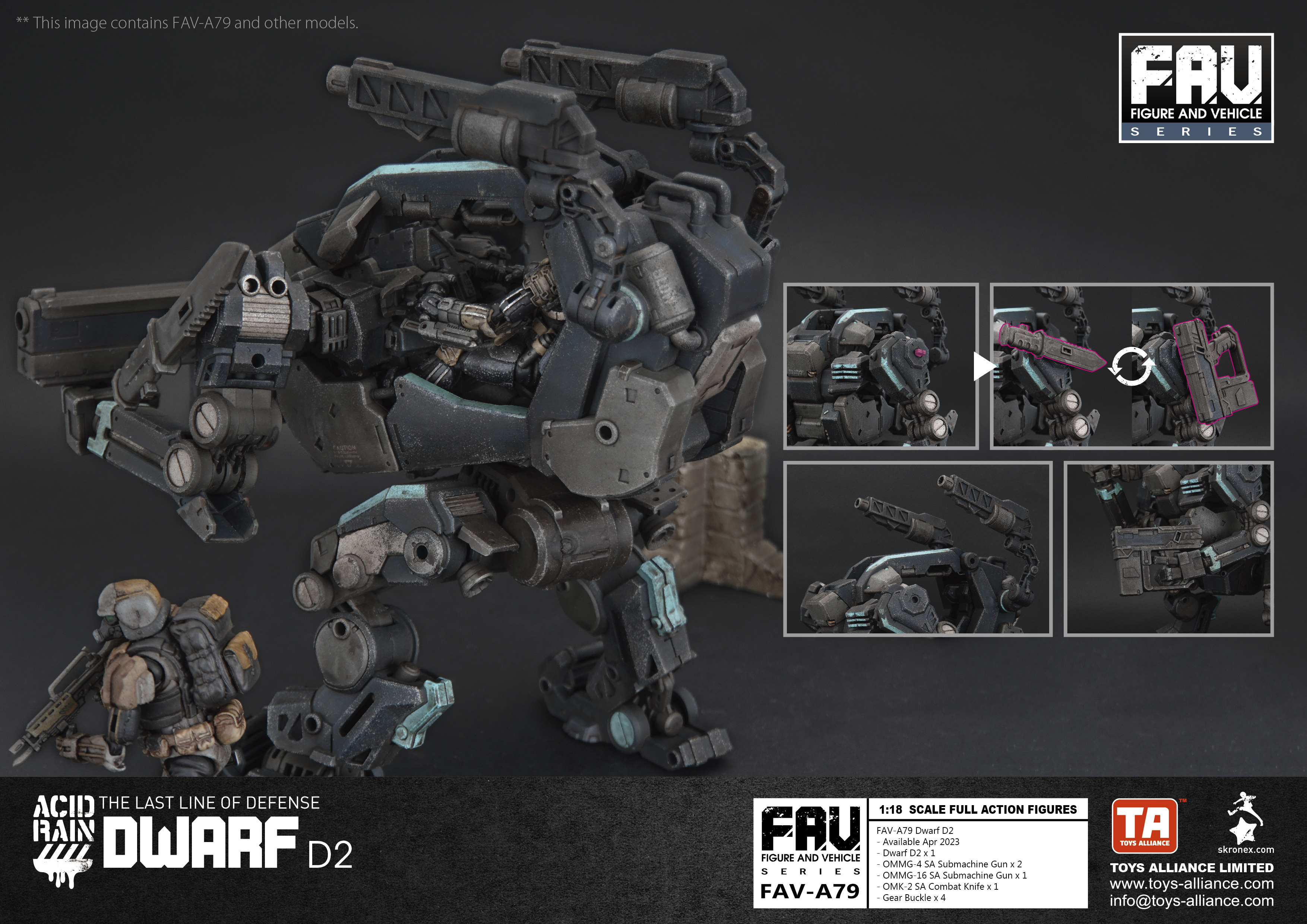 Toys Alliance : 酸雨戰爭 1/18 FAV-A79 Dwarf D2