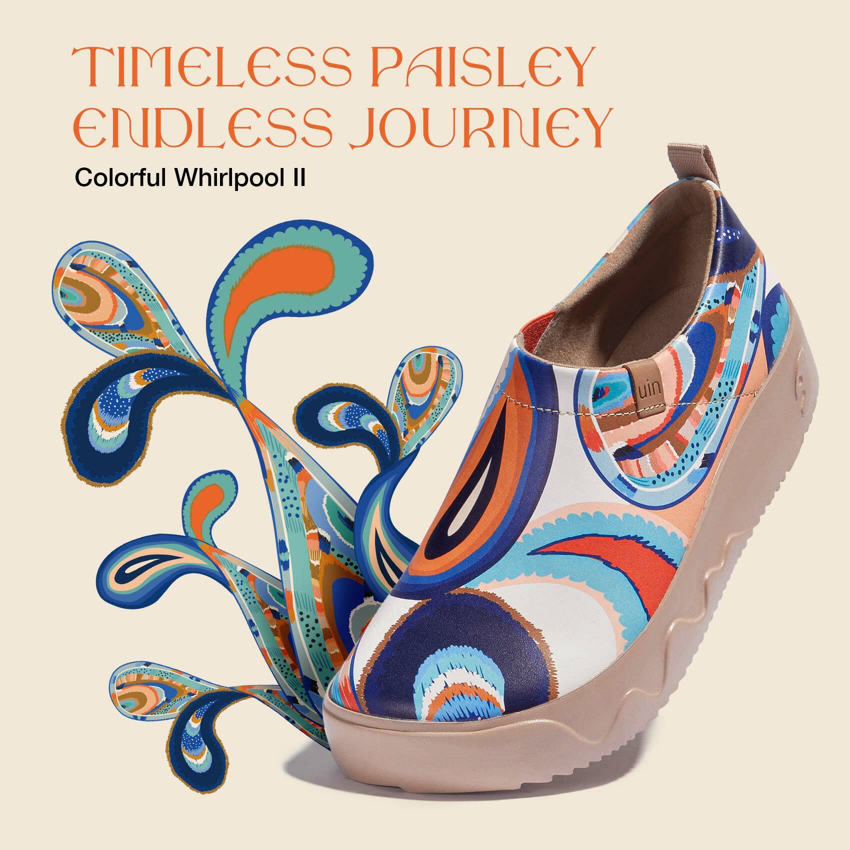 【 Uin 】西班牙原創設計 | 色彩渦旋2 托萊多9 防潑水 女鞋 彩繪鞋 休閒鞋 懶人鞋