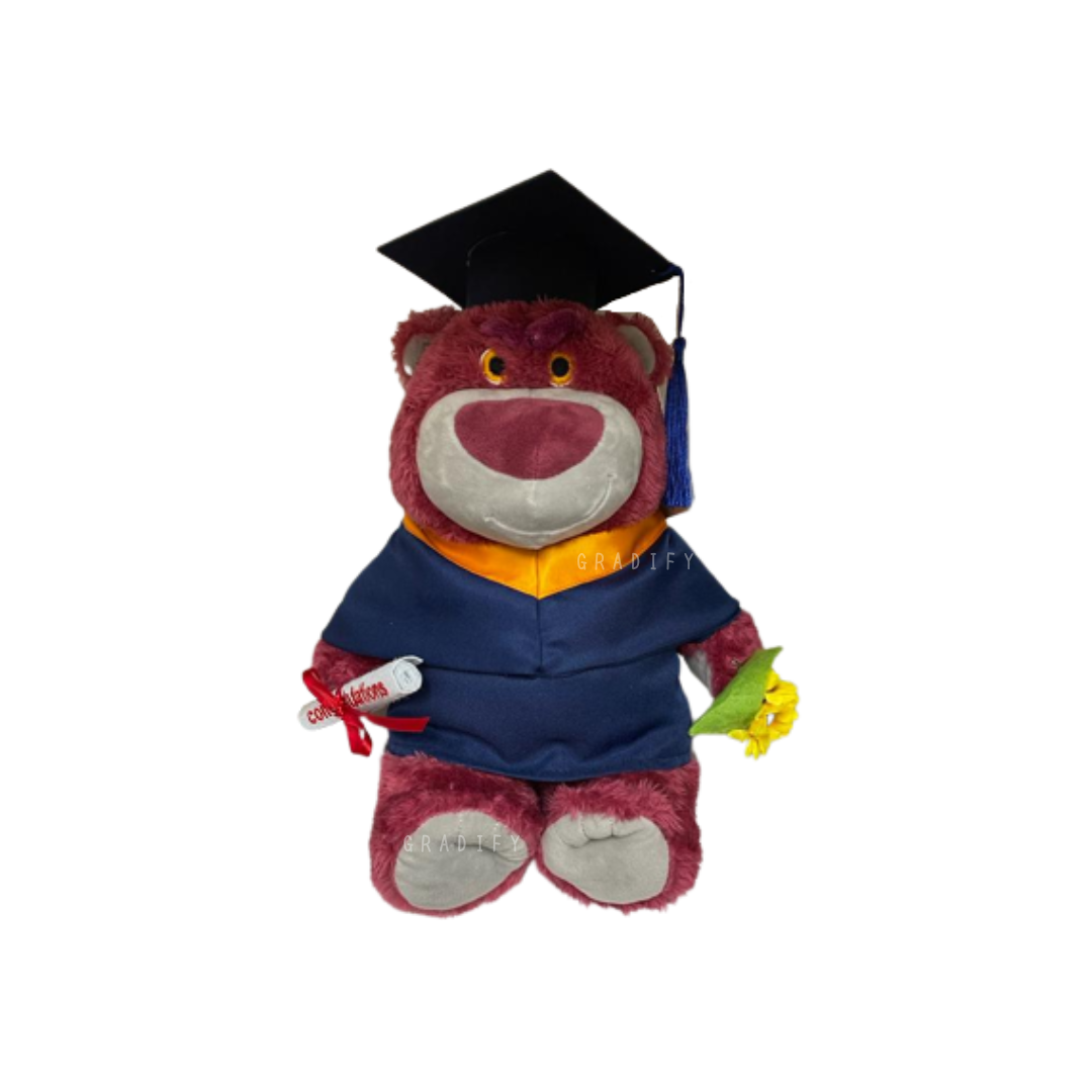 🎓 30cm 勞蘇Lotso 畢業公仔 - 香港科技大學學士
