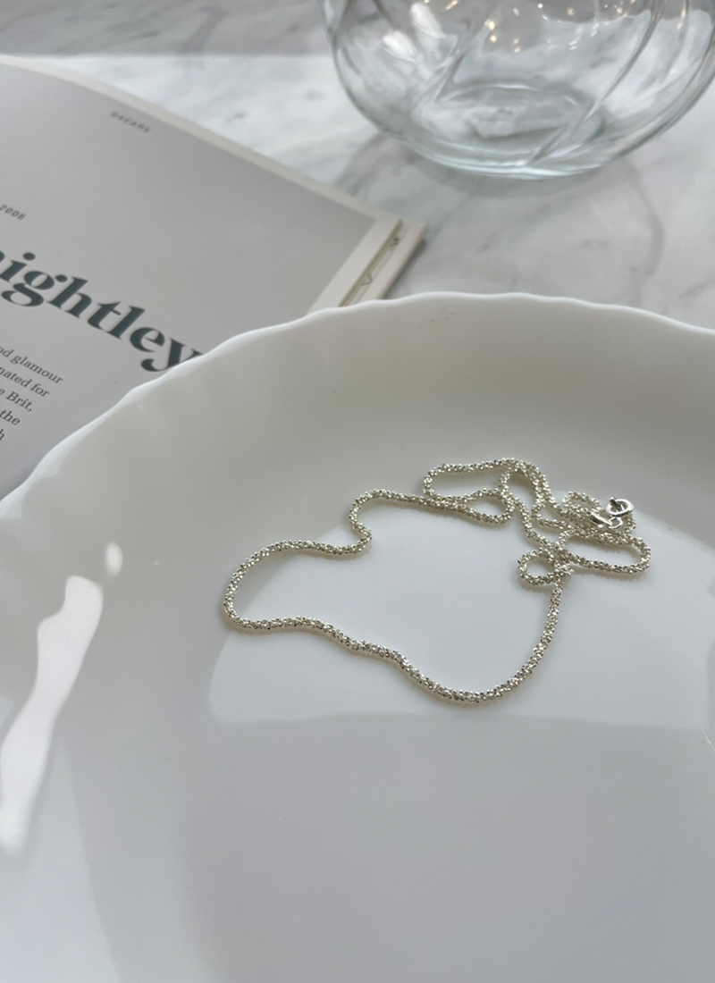 [現貨] 碎鑽項鍊 [ 銀色 / 925純銀 ]