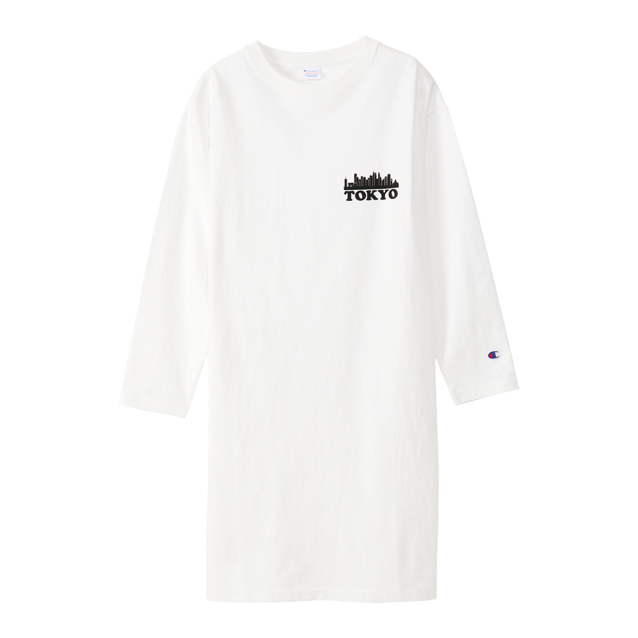 女款-Tokyo Logo連身洋裝-白色（CW-U402-010）