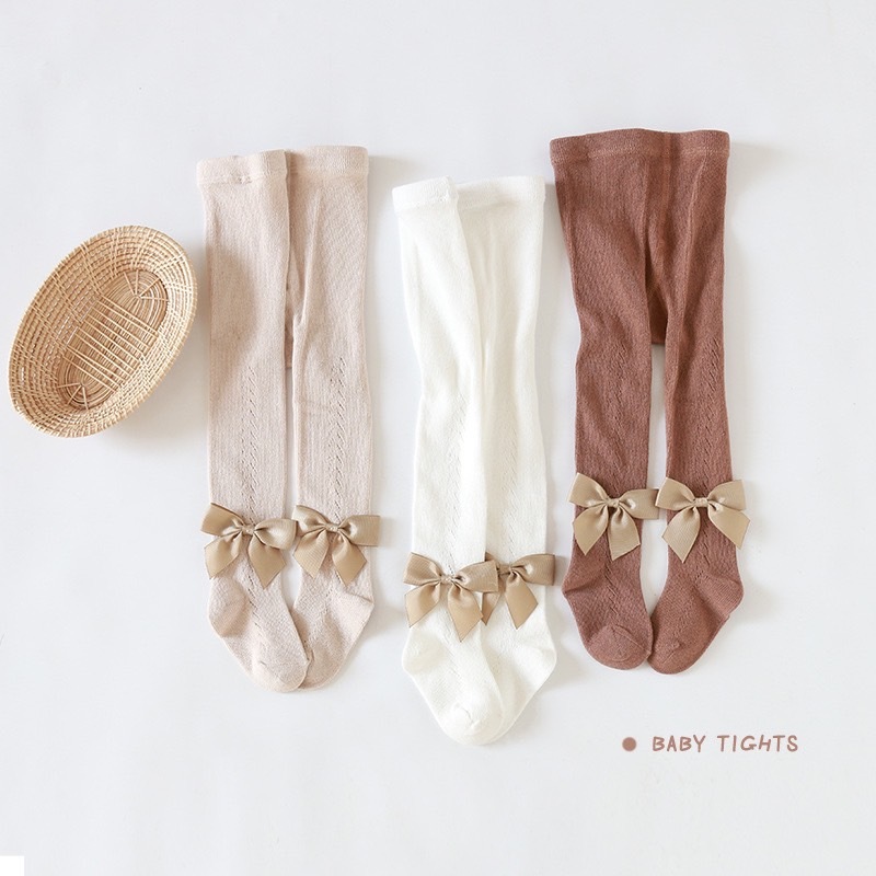 網狀蝴蝶結褲襪