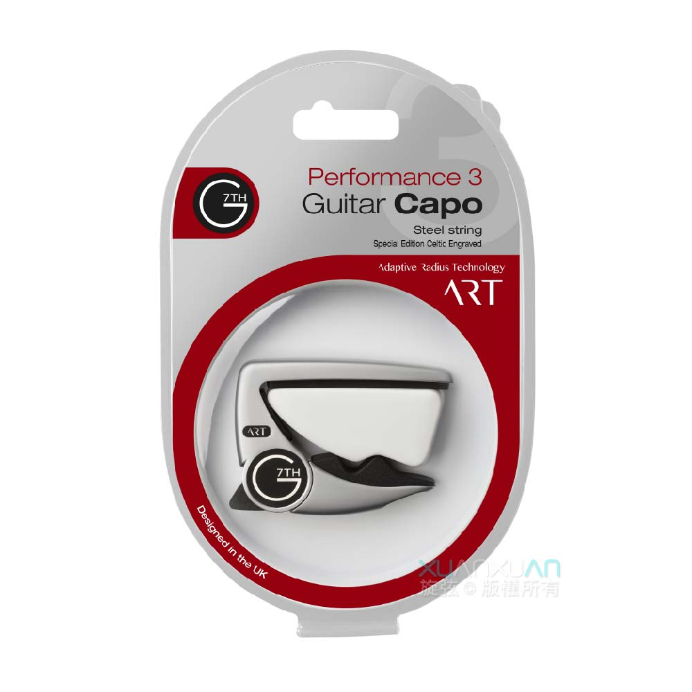 G7th G7th P3系列capo 6弦雕花款 銀色 第 3 張圖片｜三峽吉他 / Bass