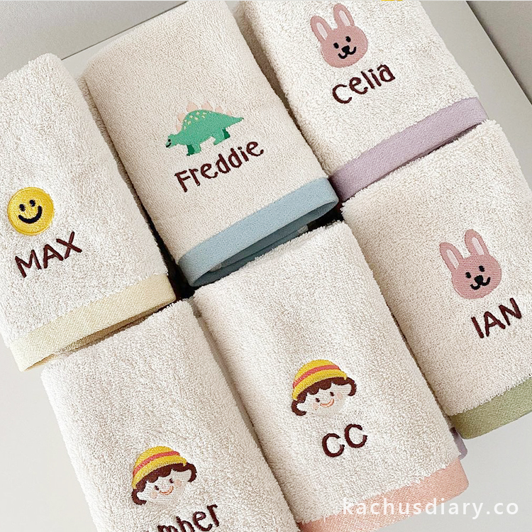 Korea 寶寶客製刺繡毛巾