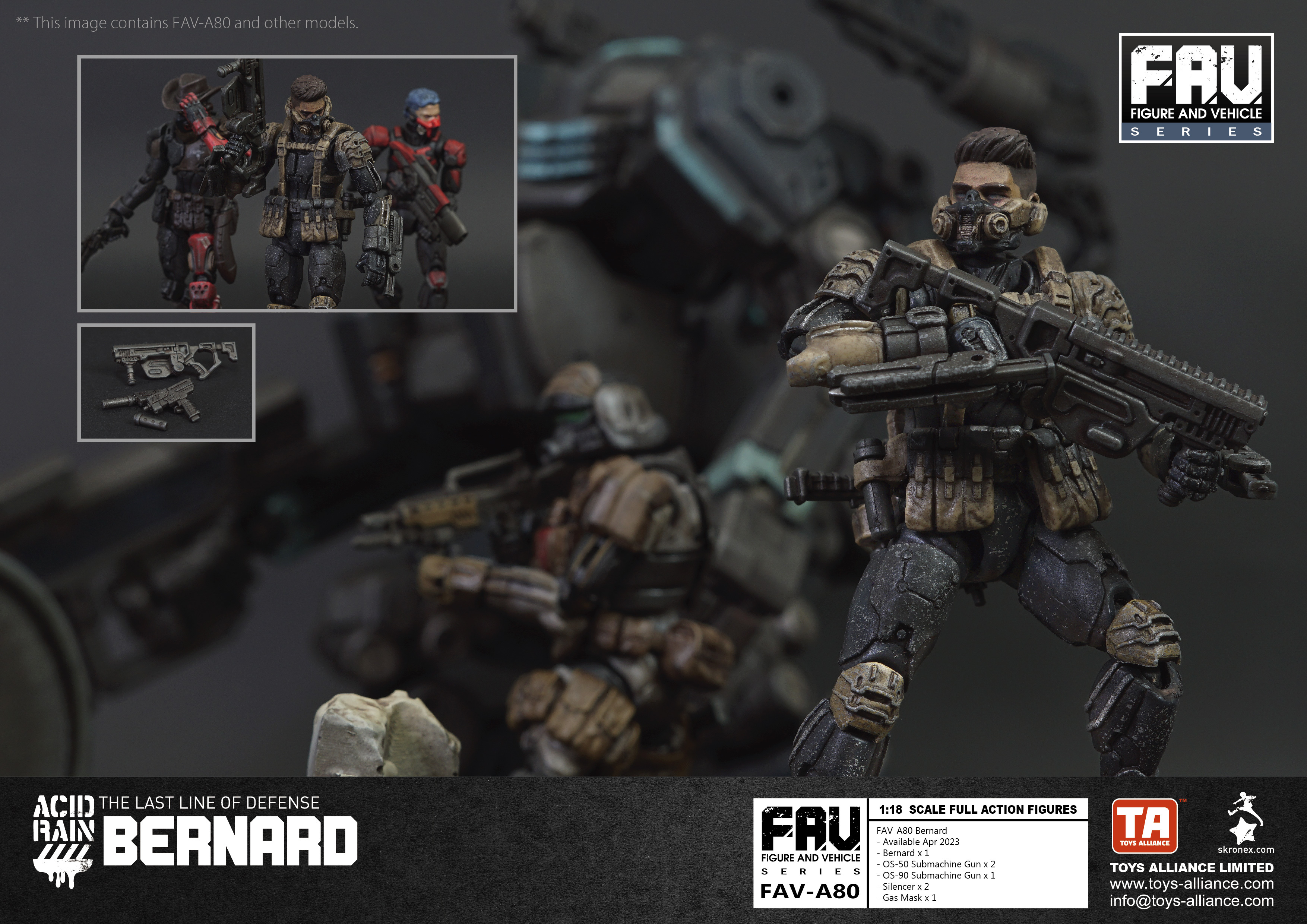 Toys Alliance : 酸雨戰爭 1/18 FAV-A80 伯納德