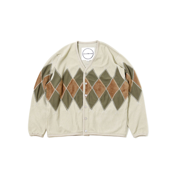 トップス BURLAP OUTFITTER/ARGYLE FLEECE CARDIGAN BURLAP OUTFITTER (バーラップアウトフィッター) ARGYLE FLEECE