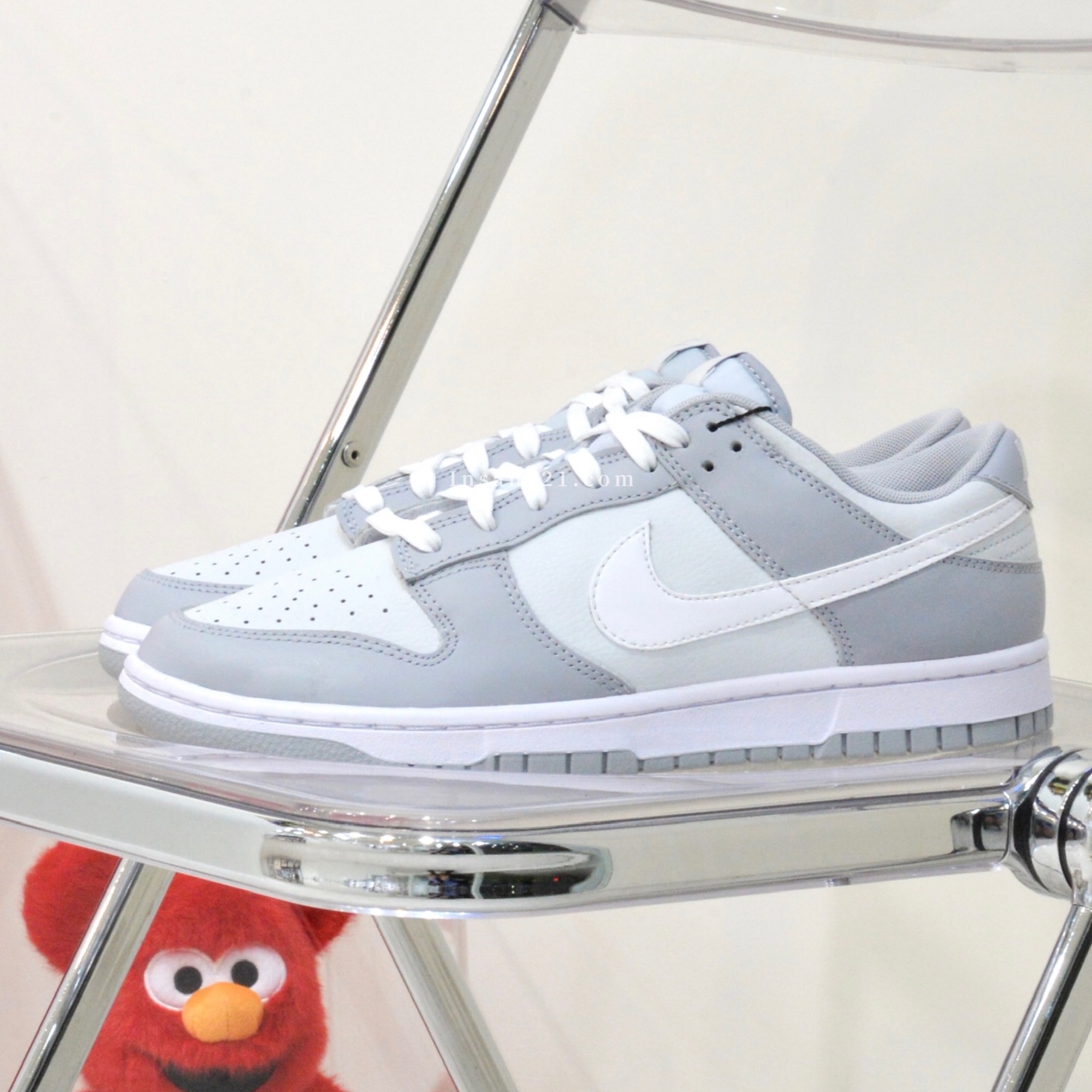 NIKE DUNK LOW 灰白男鞋經典休閒鞋全新正品DJ6188-001