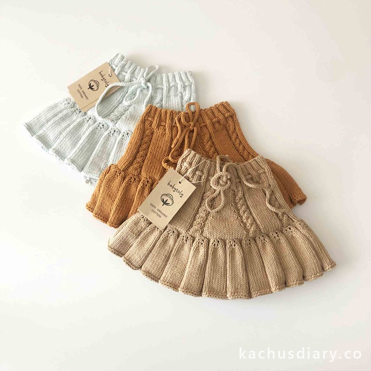 Children's wool blend skirt