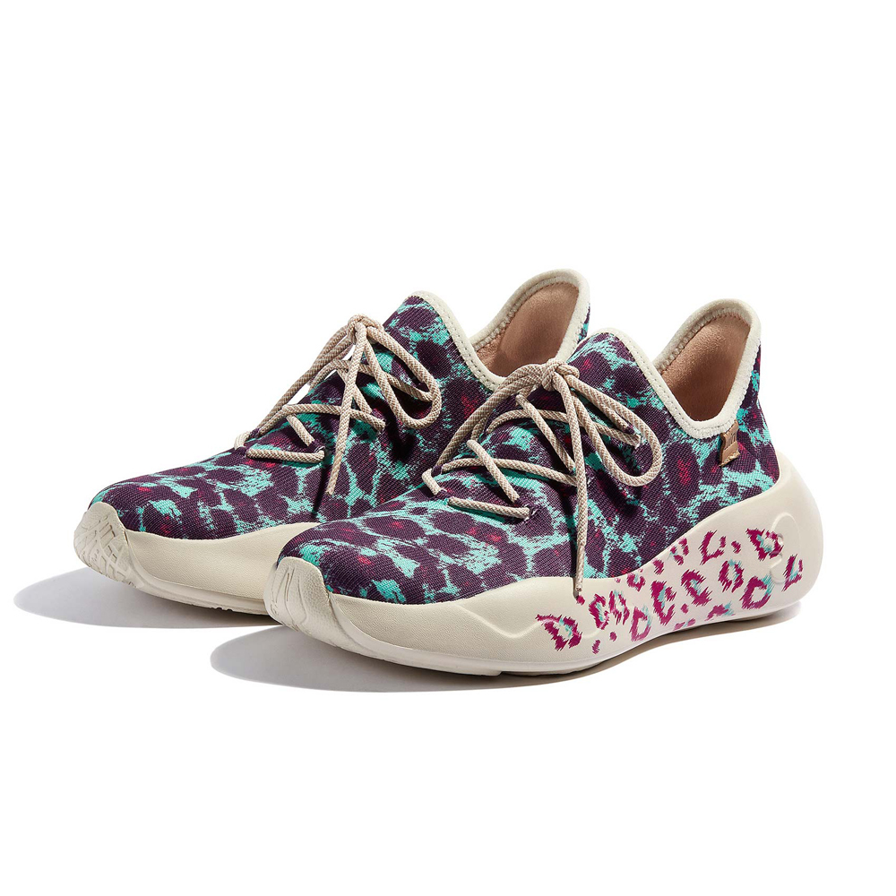 【 Uin 】西班牙原創設計 | 藍紫豹 聖賽巴斯蒂安2  女鞋 彩繪鞋 休閒鞋 懶人鞋