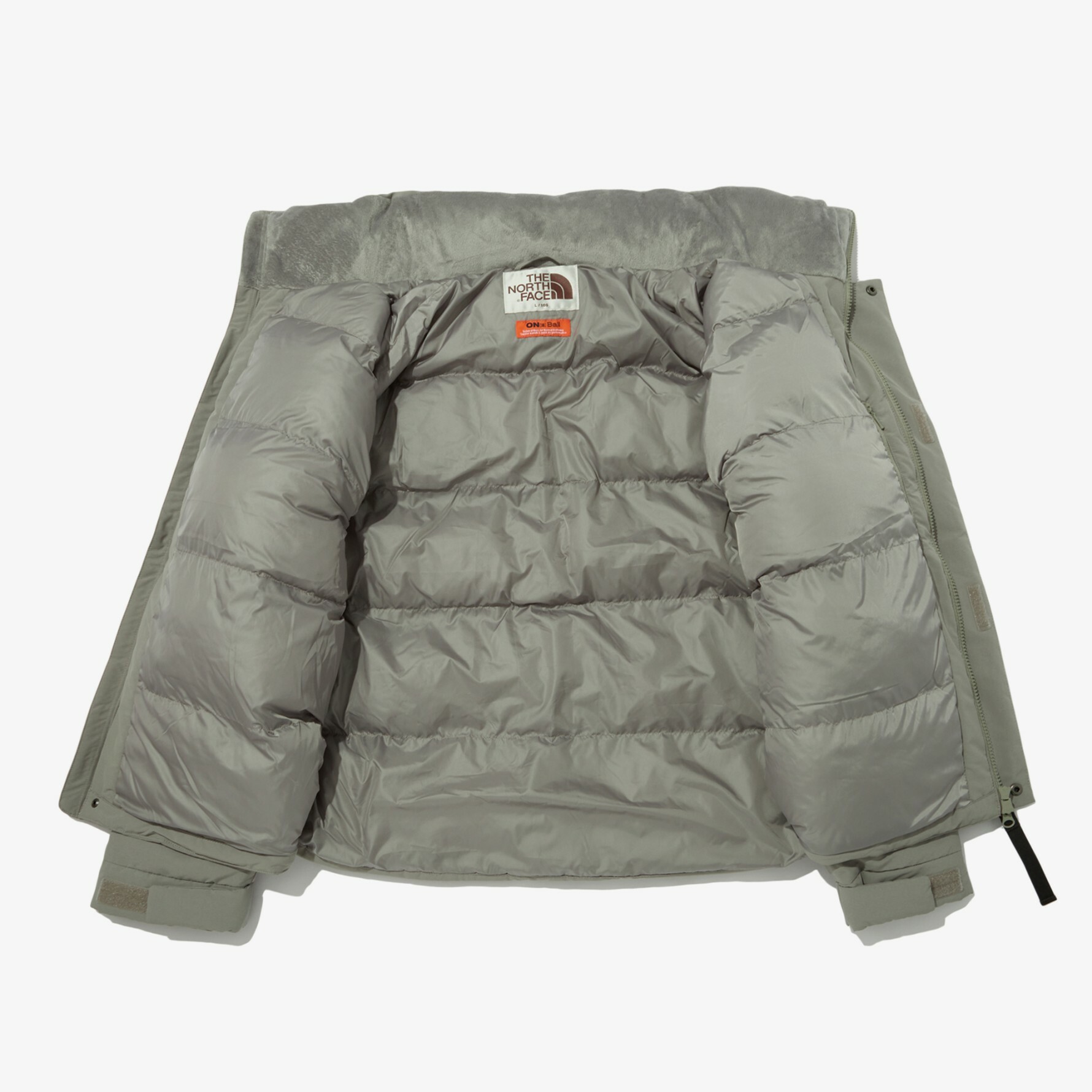 THE NORTH FACE 白標NEILTON ON BALL 高領外套淺灰綠NJ3NN51L