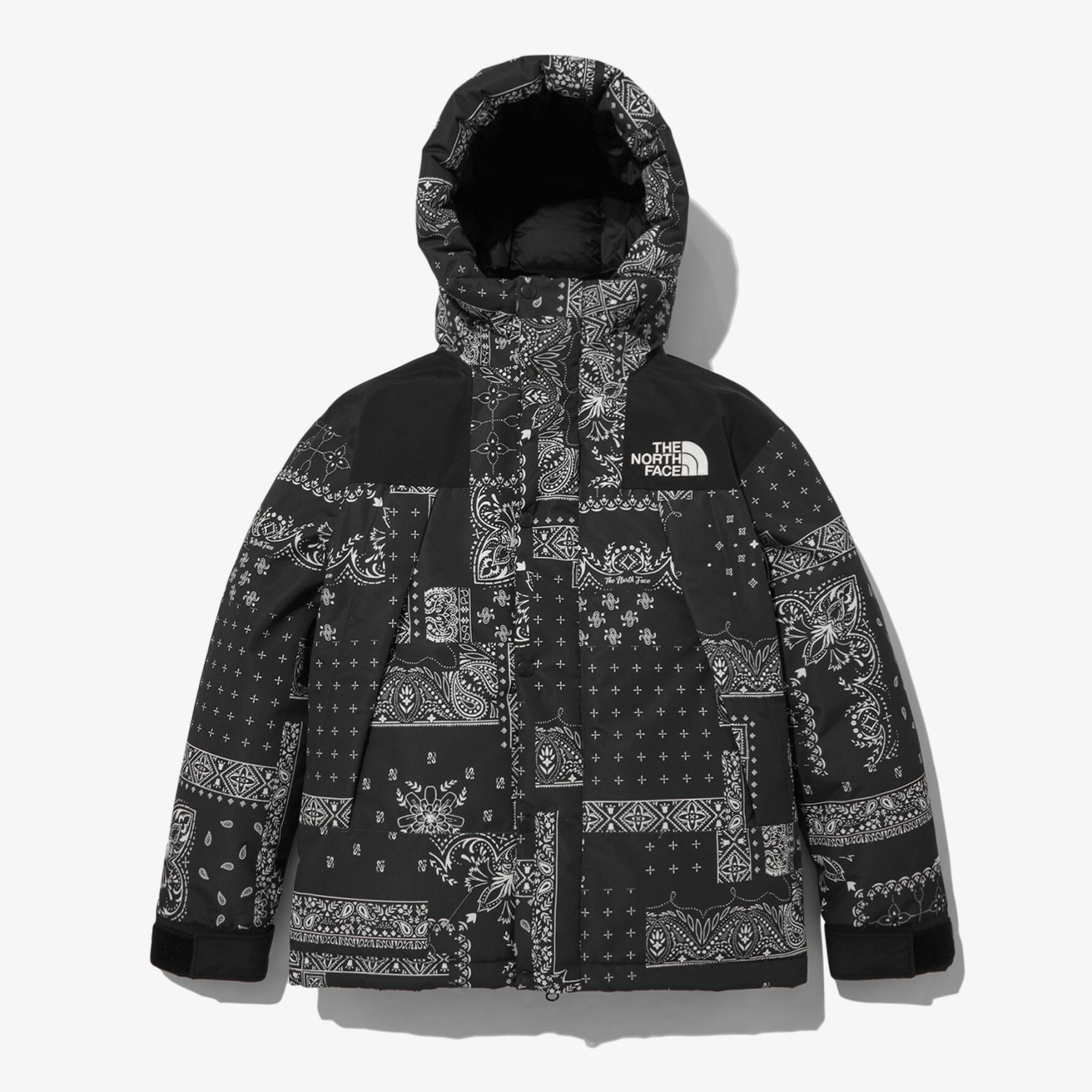 THE NORTH FACE NOVELTY ULTIMATE 連帽 羽絨外套 變形蟲 黑 NJ2DN63A