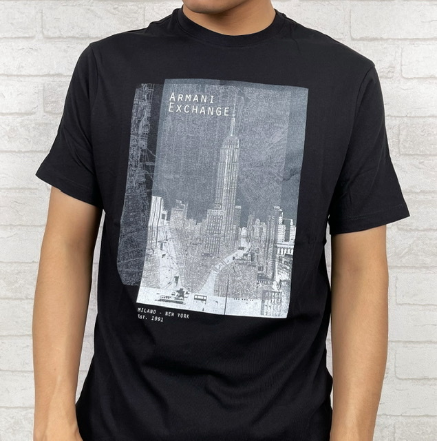 Armani Exchange AX 城市高樓圖 短袖T恤 短T