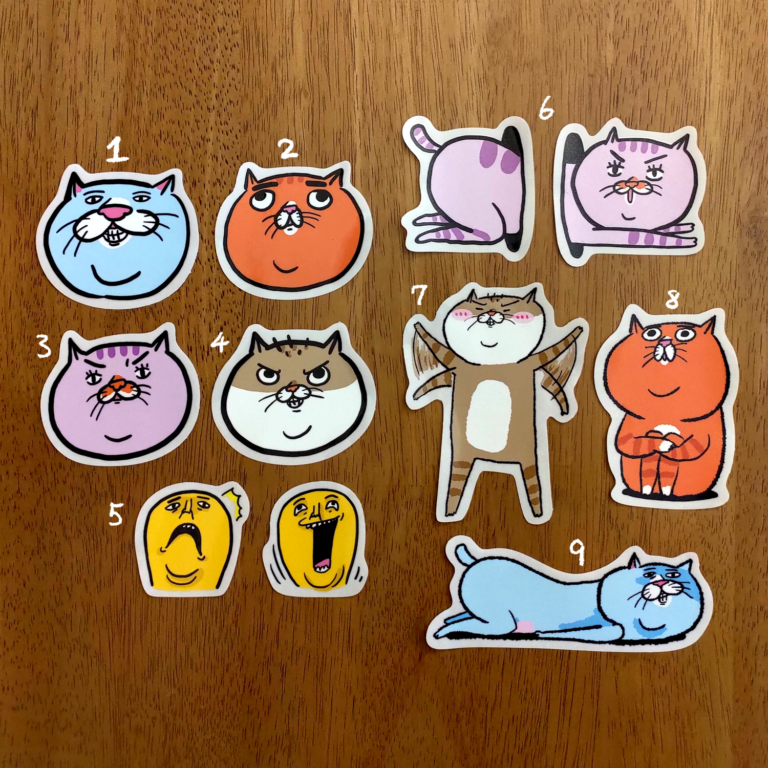 【ehcat貓室友】防水透明貼紙 part1