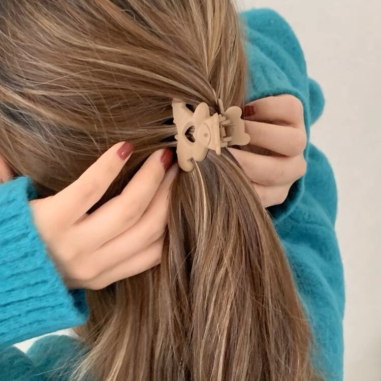 愛心立體熊髮抓