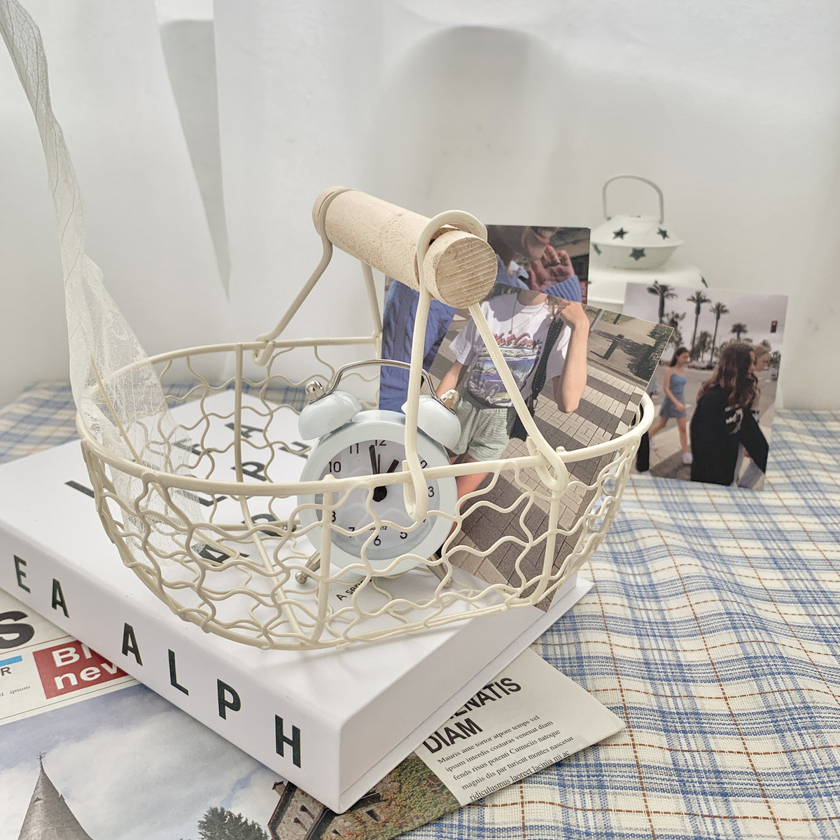 《1153》桌面收納鐵籃