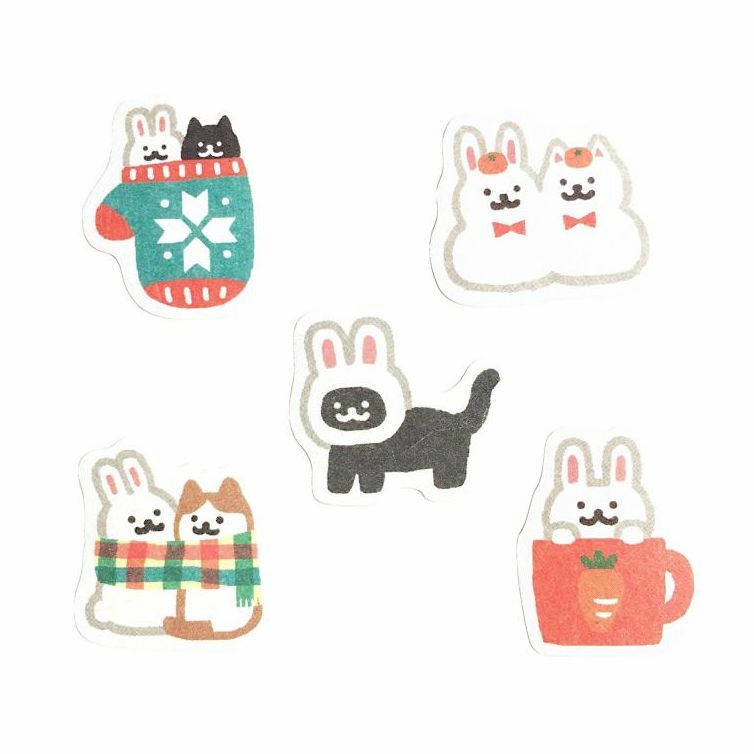 Furukawashiko Washi Sticker Pack－Winter Series (Japanese Stationery Brand)