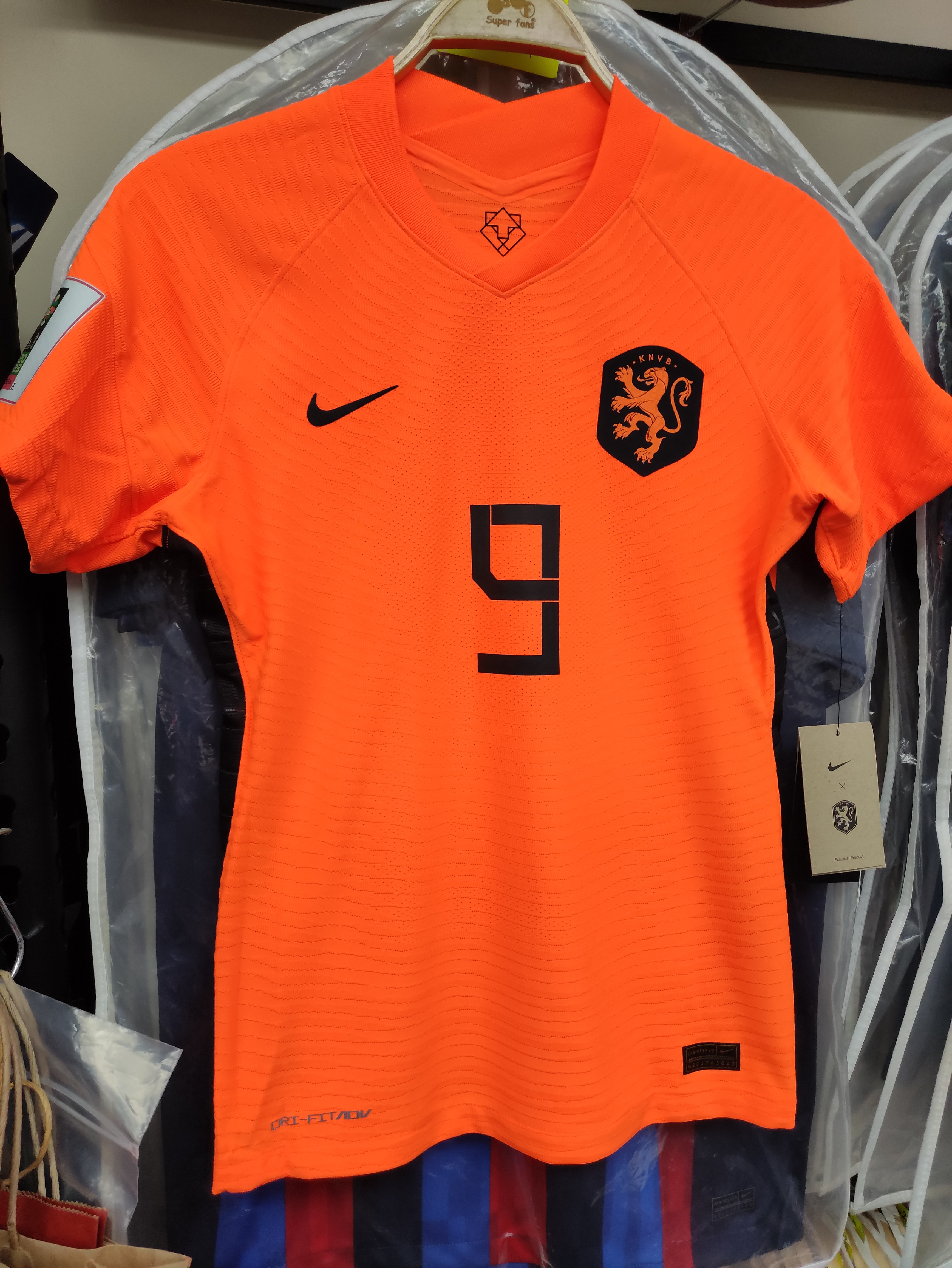 2022荷蘭女子國家隊主場球員版球衣